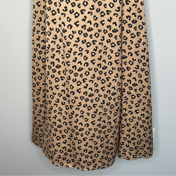 Sezane Tan and Black Midi Dress - Picture 9 of 15